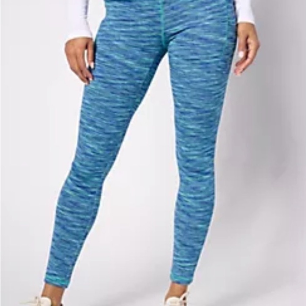Belle Body by Kim Gravel Petite Rainbow Space Dye Leggings